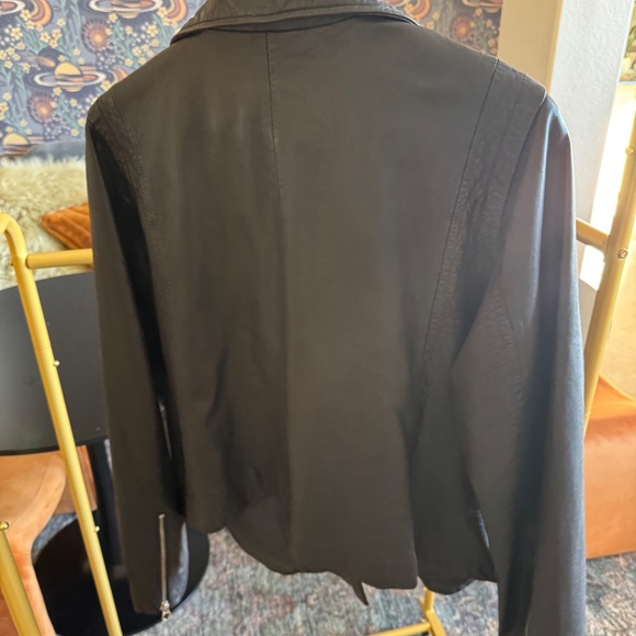 NWT Madewell Washed Moto Jacket - genuine leather size 1X - Picture 7 of 7